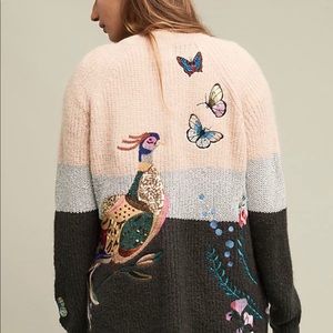 Anthroplogie Butterfly Cardigan
